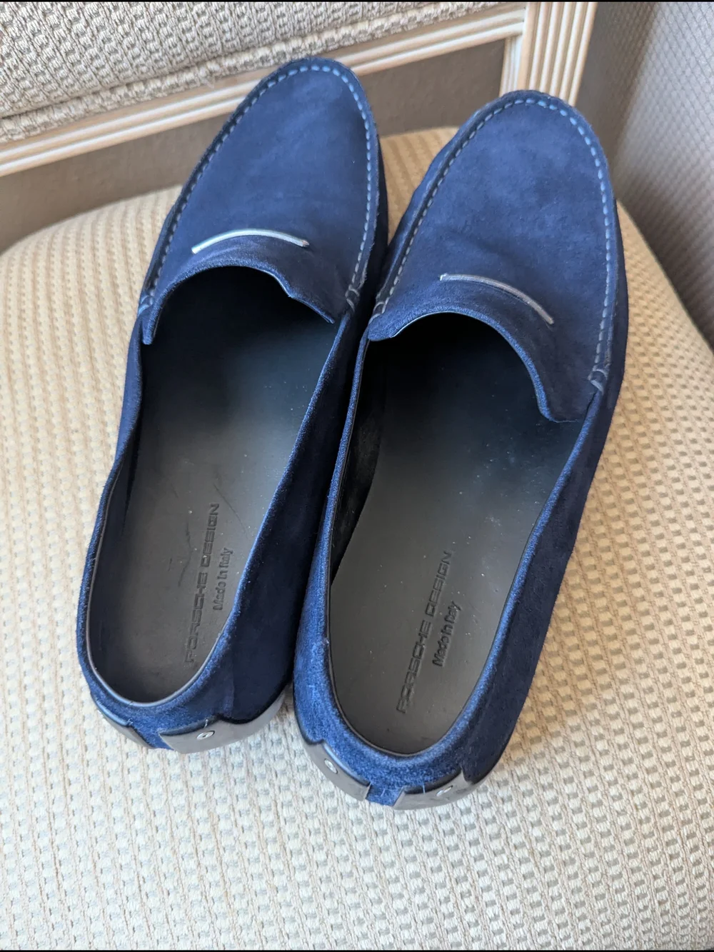 Porsche Design Men's Navy Suede Loafers